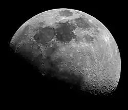 A composite of several Digital-SLR photos compiled in Photoshop taken via eyepiece projection from an 8-inch Schmidt–Cassegrain telescope.