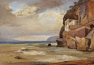 Costiera amalfitana, di Giacinto Gigante (c. 1844)