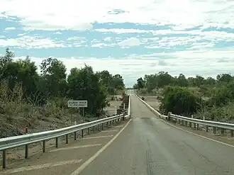 National Route 1 crosses the Gilbert River, 2014