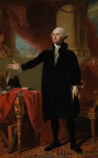Portrait of George Washington by Gilbert Stuart, 1796