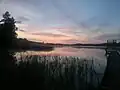 Gilius lake at a summer evening
