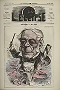 Caricature of Auber, 1868