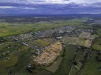 Aerial photo of Gillieston Heights.]]