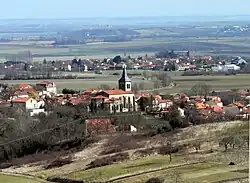 Village of Gimeaux seen from the south-west (DR 411 Prompsat)