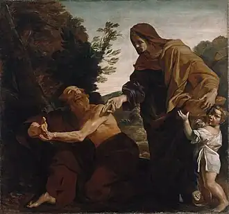 Elijah Receiving Bread from the Widow of Zarephath, 1621–1624, Getty Center, Los Angeles