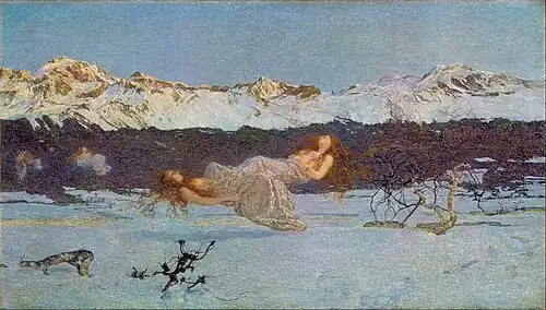 Giovanni Segantini , The Punishment of Lust , 1891