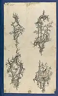 Four girandoles design by Chippendale