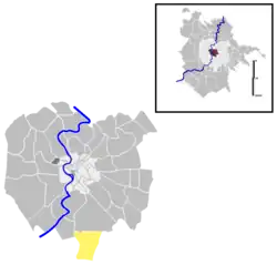 Position of the quartiere within the city