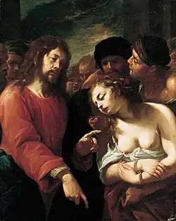 Christ and the Woman Taken in Adultery second half of 17th century, priv. col.