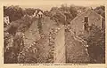 Destruction within the fort after the First World War.