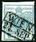 Boxed postmark out Vienna. Type GkB-R with the lettering 'G' for Grotesk - Sans-Serif and 'R' Antiqua - Roman; 'k' for Divided Box - 2p with a x2 modifier for the design