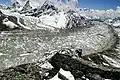 The Ngozumpa glacier seen from the Ngozumpa Tse