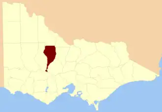 Location in Victoria