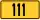 Slovenian G111 road shield