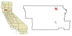Location within Glenn County