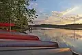 Near sunset.