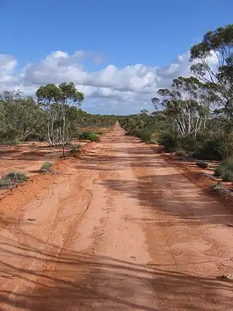 Road in Gluepot Reserve, Gluepot, South Australia