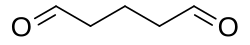 Skeletal formula of glutaraldehyde