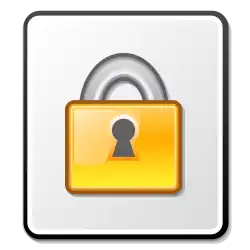 A padlock icon