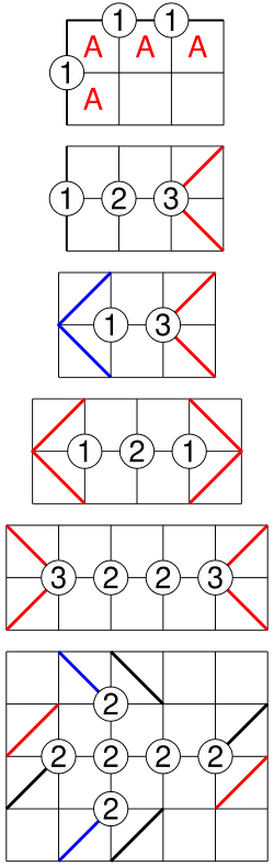 Gokigen naname, combining solving techniques.