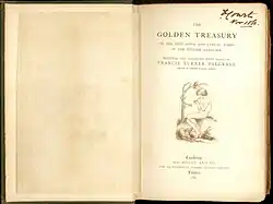 Frontispiece to Palgrave's Golden Treasury (1861).