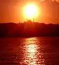 Image 20The sun setting over the Golden Horn in the city of Istanbul.