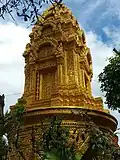 Golden stupa at Wat Ounalom in Phnom Penh