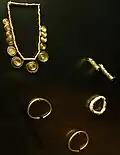 Gold jewellery from Lorup, Germany