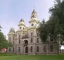 The Goliad County Courthouse in Goliad: The courthouse and the surrounding square were added to the National Register of Historic Places on June 29, 1976.