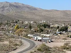 The town of Goodsprings, Nevada on November 26, 2006