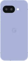 Diagram of a Pixel 9a smartphone in light purple.