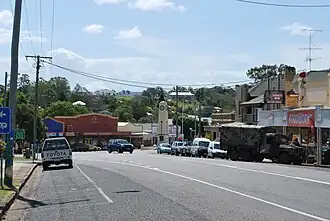 Goomeri looking towards the war memorial