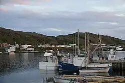 Goose Cove at sunset from the wharf