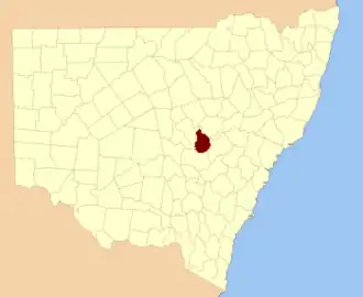 Location in New South Wales