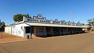 A row of historic shops in Gordon Street, 2014