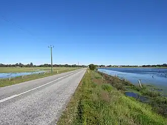 Gossage Road in predominantly rural Oldbury in August 2022
