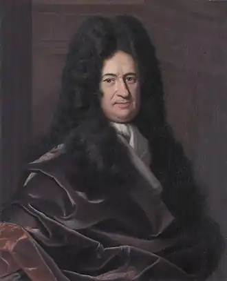 Painting of Gottfried Wilhelm Leibniz.