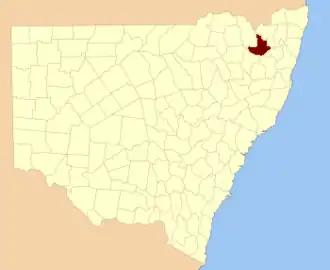 Location in New South Wales