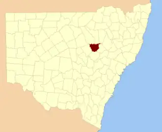 Location in New South Wales