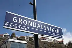 Station sign