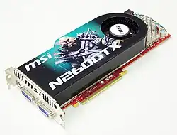 Nvidia GeForce GTX 260, manufactured by NVIDIA board-partner MSI