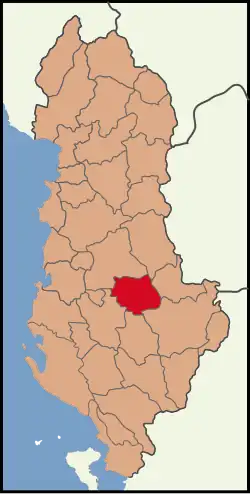 Location of Gramsh District