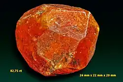 Garnet spessartine - Nani, Loliondo, Ngorongoro, Tanzania