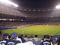 The stadium during a night game