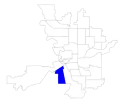 Location within the city of Spokane