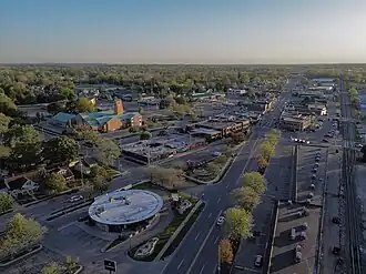 Aerial view of Grandville