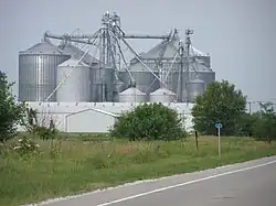 Grain Elevator along the tracks serving western Indiana farmers
