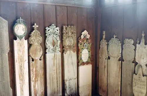 Historic grave markers from Heidal
