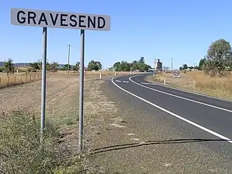 Gwydir Highway, Gravesend