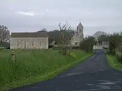 The church in Graye-sur-Mer